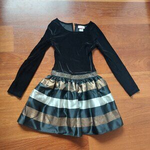 Velvet & Taffeta Girls Holiday dress sz 10